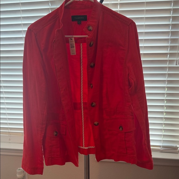 Talbots Red Utility Jacket - Picture 2 of 12